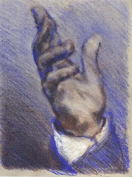 Wayne's hand